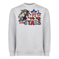 Oh My Stars Horse 4th Of July Heavyweight Sweatshirt | Teevron