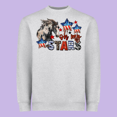Oh My Stars Horse 4th Of July Heavyweight Sweatshirt Designed By Cowgirlartshop