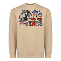 Mushroom Oh my stars horse 4th of july Heavyweight Sweatshirt - CowGirlArtShop