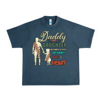 Midnight Navy Daddy And Daughter Not Always Eye To Eye But Always Heart To Heart Urban Heavy Tee - Bettercallsaul