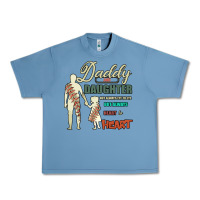 Pebble Blue Daddy And Daughter Not Always Eye To Eye But Always Heart To Heart Urban Heavy Tee - Bettercallsaul