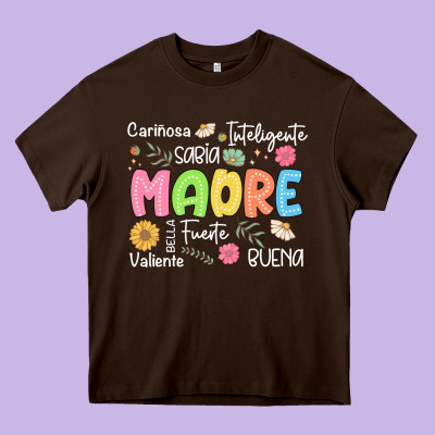 Madre Spanish Mothers Day Heavy Core Tee Designed By Jahusdesignshop