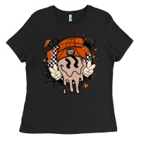 Black basketball game day Ladies Tee - MaliasSmallBusiness