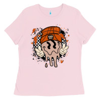 Bubblegum Pink basketball game day Ladies Tee - MaliasSmallBusiness