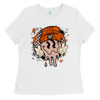 White basketball game day Ladies Tee - MaliasSmallBusiness
