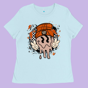 Basketball Game Day Ladies Tee Designed By Maliassmallbusiness