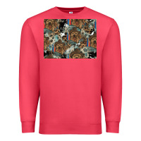 Cardinal Dog Pattern Premium Sweatshirt - CowhideDigitalArt