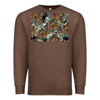 Chestnut Dog Pattern Premium Sweatshirt - CowhideDigitalArt