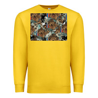 Lemon Dog Pattern Premium Sweatshirt - CowhideDigitalArt