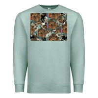 Seafoam Dog Pattern Premium Sweatshirt - CowhideDigitalArt