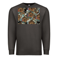 Smoke Dog Pattern Premium Sweatshirt - CowhideDigitalArt
