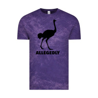 Cloud Purple ALLEGEDLY FUNNY OSTRICH Vintage Tee - Bettercallsaul