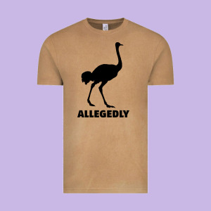 Allegedly Funny Ostrich Vintage Tee Designed By Bettercallsaul
