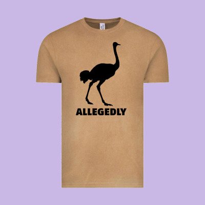Allegedly Funny Ostrich Vintage Tee Designed By Bettercallsaul
