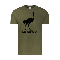 Vintage Olive ALLEGEDLY FUNNY OSTRICH Vintage Tee - Bettercallsaul