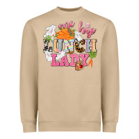 Mushroom One hip Lunch Lady Easter Day Heavyweight Sweatshirt - CowGirlArtShop