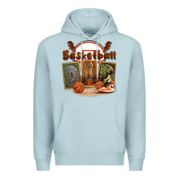 Blue Mist basketball dad Premium Hoodie - FaDigitalArtStudio