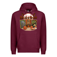 Burgundy basketball dad Premium Hoodie - FaDigitalArtStudio