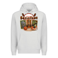 Dove Grey basketball dad Premium Hoodie - FaDigitalArtStudio