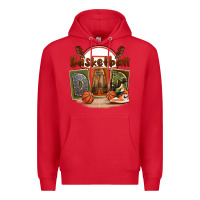 Red basketball dad Premium Hoodie - FaDigitalArtStudio