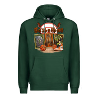 Sports Green basketball dad Premium Hoodie - FaDigitalArtStudio