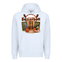 White basketball dad Premium Hoodie - FaDigitalArtStudio