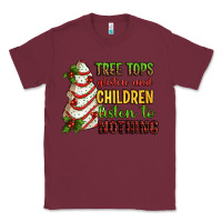 Burgundy Tree tops glisten and children listen to nothing Classic Tee - RanaPortraitStore