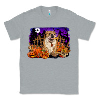 Heather Grey Halloween english bulldog Classic Tee - RanaPortraitStore