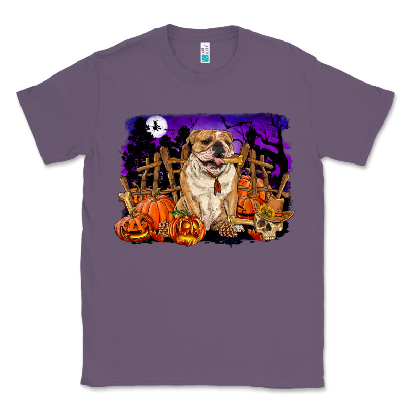 Halloween English Bulldog Classic Tee by RanaPortraitStore | Teevron