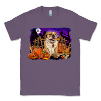 Lavender Halloween english bulldog Classic Tee - RanaPortraitStore