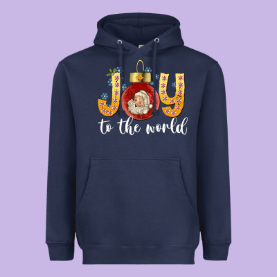 Joy To The World Heavyweight Hoodie Designed By Cowhidedigitalart