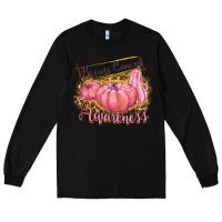 Black breast cancer awareness Long Sleeve Tee - texasbilliewilder