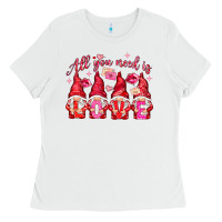 White all you need is love Ladies Tee - NancyCooperArtShop