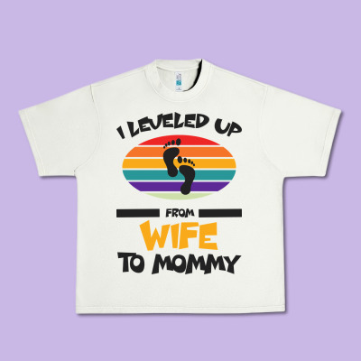 I Leveled Up From Wife To Mommy Urban Heavy Tee Designed By Bettercallsaul