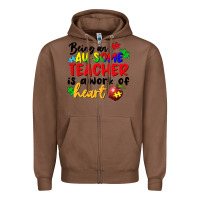 Chestnut being an au some teacher is a work of the heart Zipper Hoodie - FaDigitalArtStudio