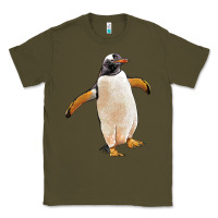 Army Green penguin Classic Tee - LillyAllenDesigns
