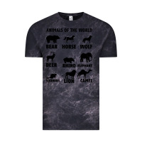 Cloud Black Animal Of The World Vintage Tee - Bettercallsaul