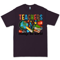 Plum teachers change the world Premium Tee - NancyCooperArtShop