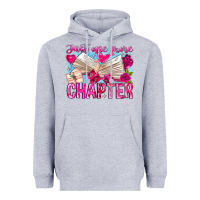 Heather Grey Just One More Chapter Heavyweight Hoodie - CowhideDigitalArt