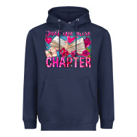 Navy Just One More Chapter Heavyweight Hoodie - CowhideDigitalArt