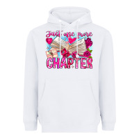 White Just One More Chapter Heavyweight Hoodie - CowhideDigitalArt