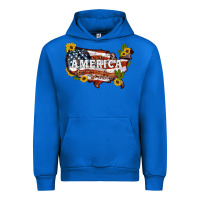 Cobalt usa map Urban Hoodie - Artiststas