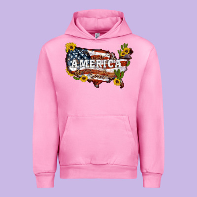Usa Map Urban Hoodie Designed By Artiststas