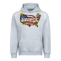 Heather Grey usa map Urban Hoodie - Artiststas