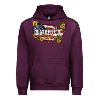 Mauve Wine usa map Urban Hoodie - Artiststas