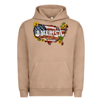 Pigment Burro usa map Urban Hoodie - Artiststas