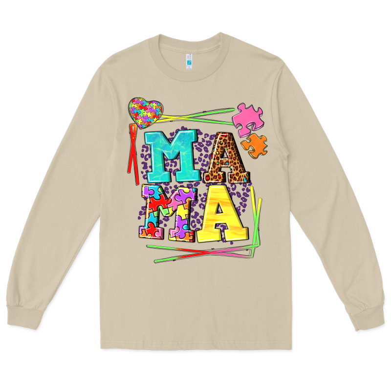Autism Mama Long Sleeve Tee by NancyCooperArtShop | Teevron