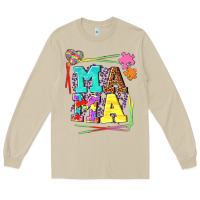 Mushroom Autism Mama Long Sleeve Tee - NancyCooperArtShop