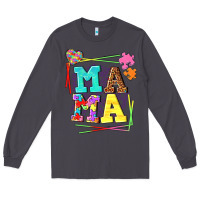 Smoke Autism Mama Long Sleeve Tee - NancyCooperArtShop