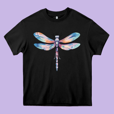 Dragonfly Heavy Core Tee Designed By Maliassmallbusiness